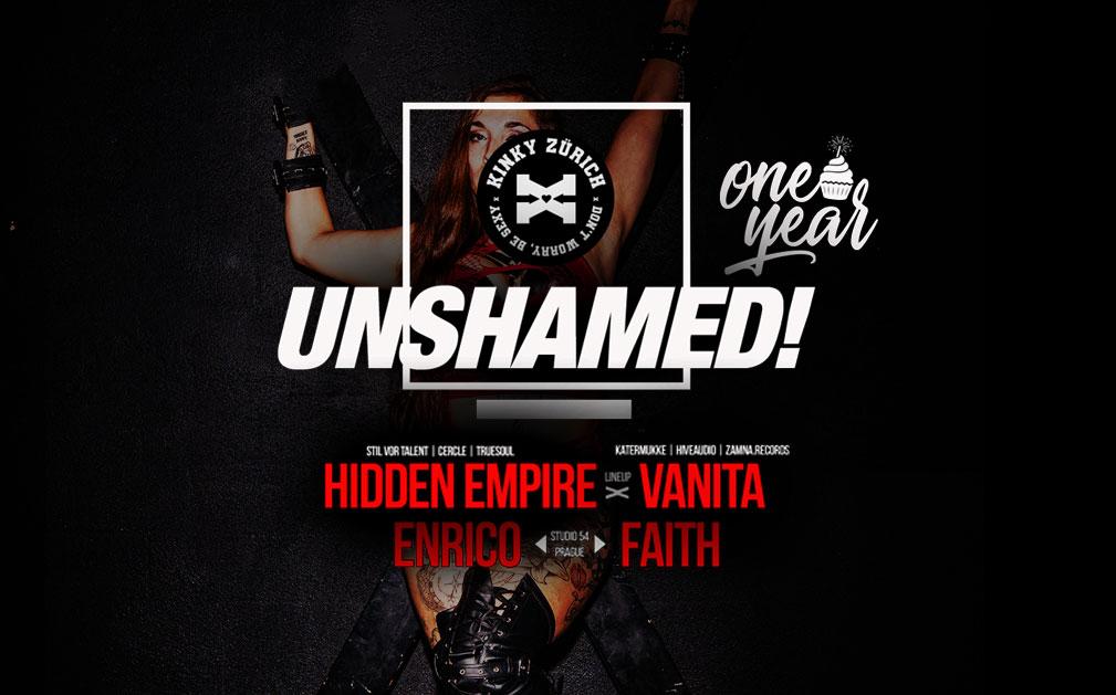 Kinky Zürich - UNSHAMED! one year w. HIDDEN EMPIRE